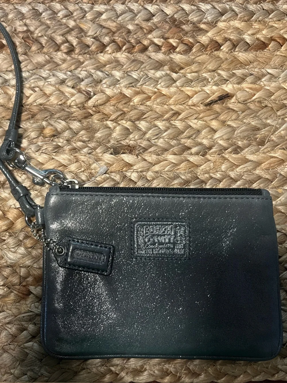 Coach Metallic Wristlet